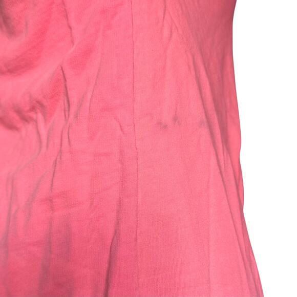 Womens Sweatshirt Size Large Coral Pink Retro Vibe Cowl Neck Workout Outdoor Gym - Picture 6 of 7